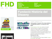 Tablet Screenshot of historiadeldisseny.org